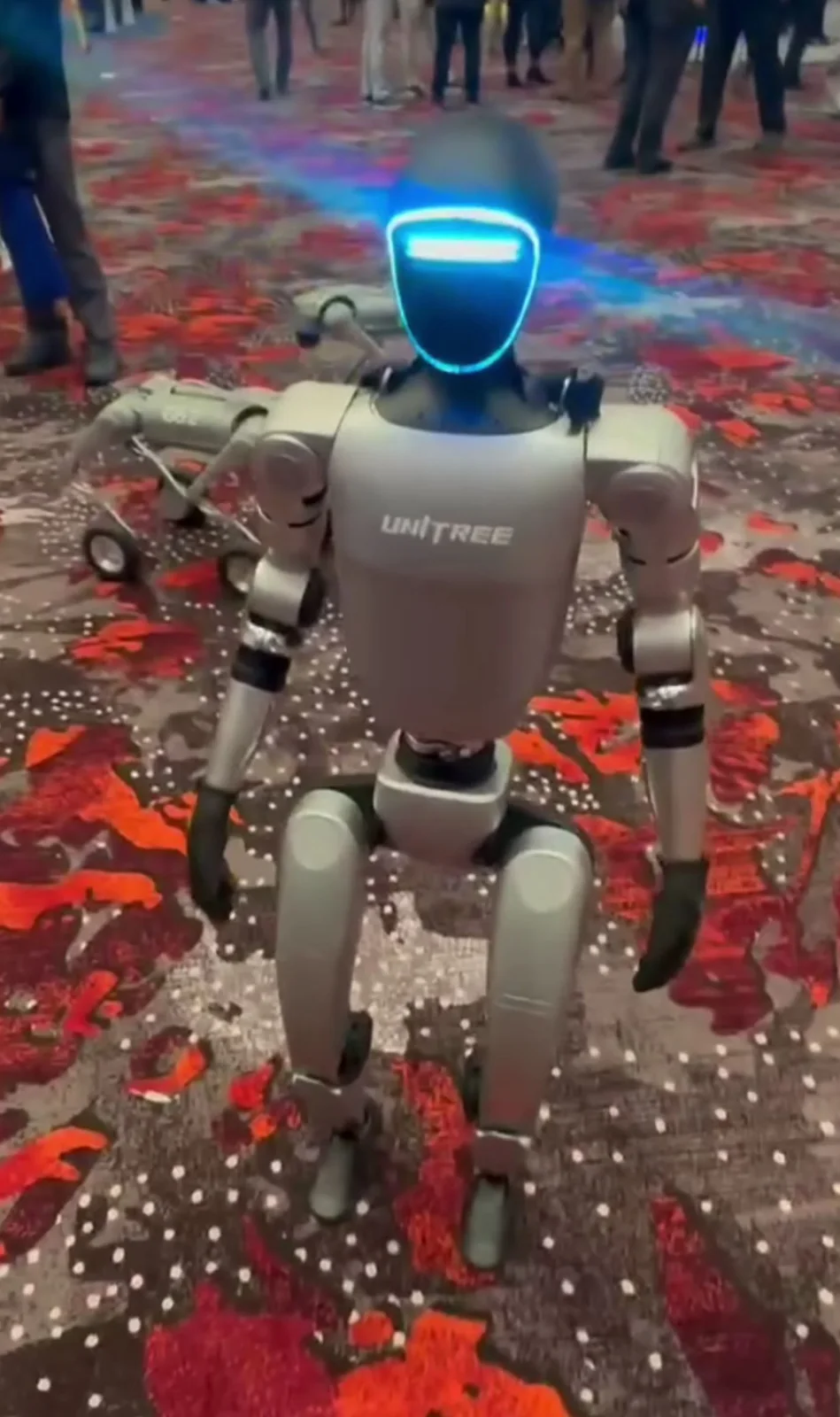 Robot humanoide Unitree G1 fotografiado en UAV Expo 2024